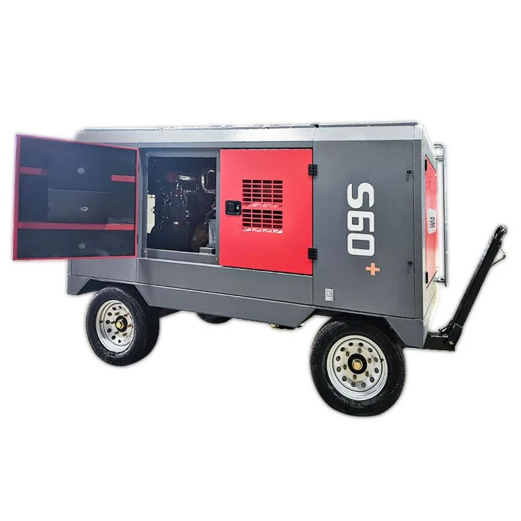 Compresseur d'air portable à vis pour puits profonds