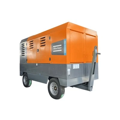 Compresseur d'air à vis portatif à moteur diesel Atlas Copco