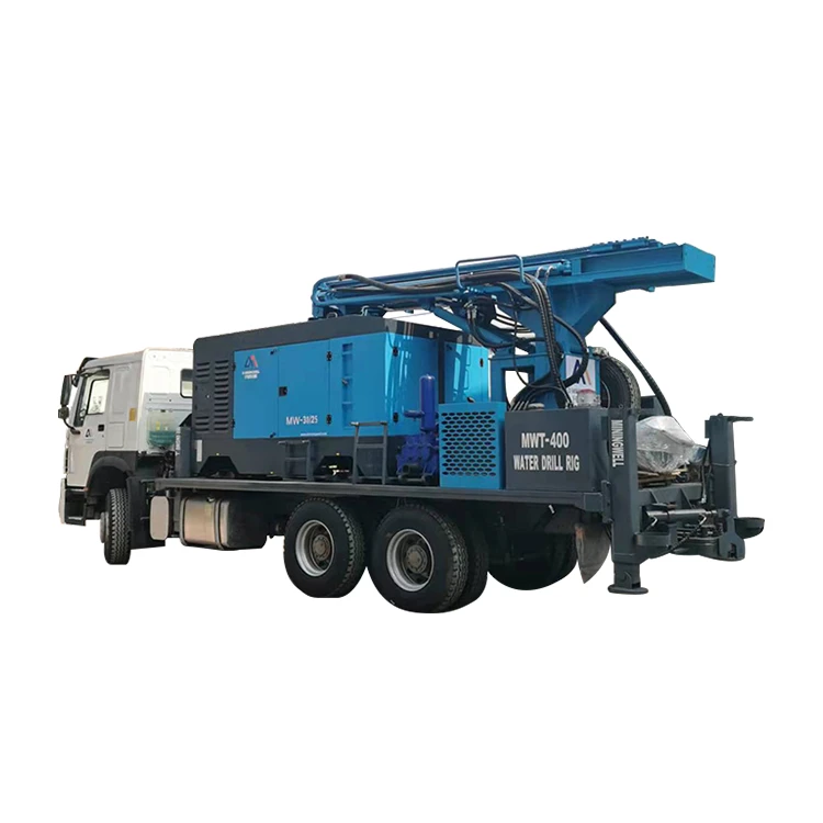 Plate-forme de forage à puits d'eau monté sur des camions multifonctionnels